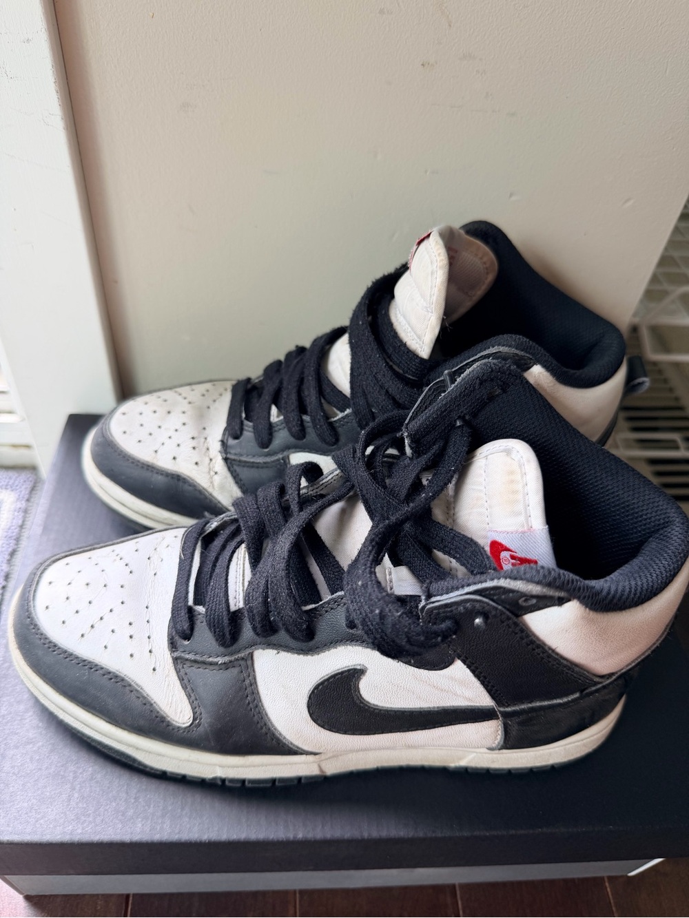 Nike Black and White Dunk-Style Sneakers